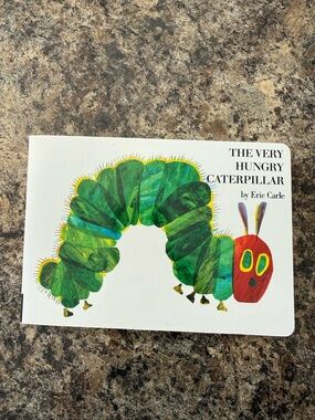 The Very Hungry Caterpillar Board Book by Eric Carle - Green and Red